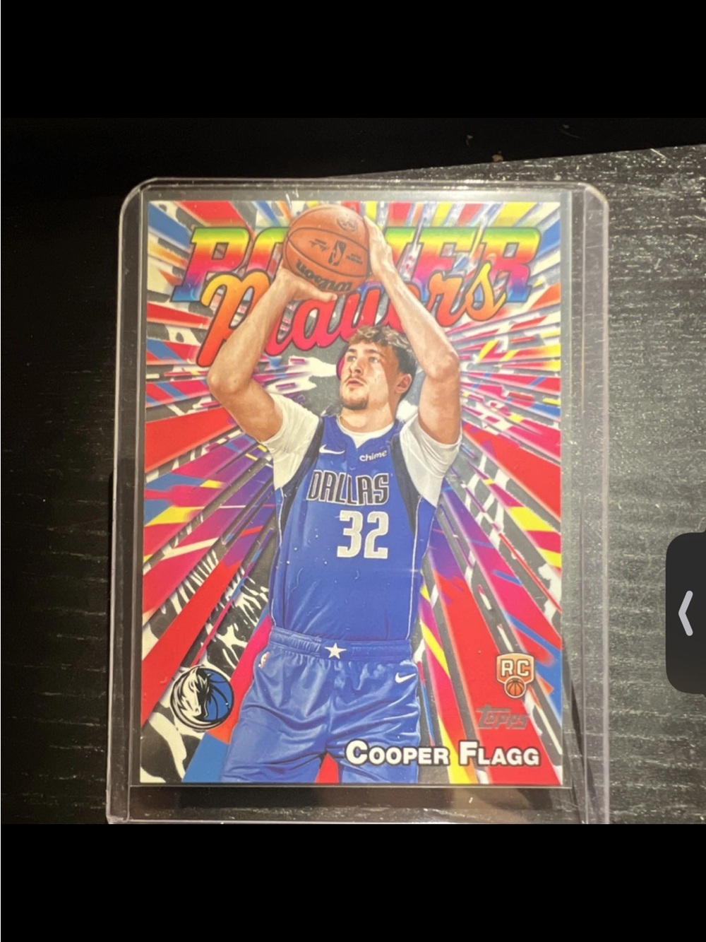 Topps Dallas Mavericks Blue Red Multicolor Cooper Flagg Trading Card